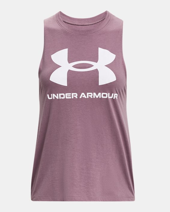 Women's UA Rival Tank in Purple image number 4
